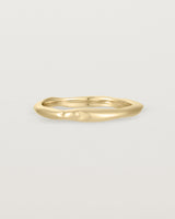 The Organic Wedding Ring | 2mm in Yellow Gold.