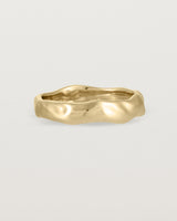 The Organic Wedding Ring | 4mm | Yellow Gold. 