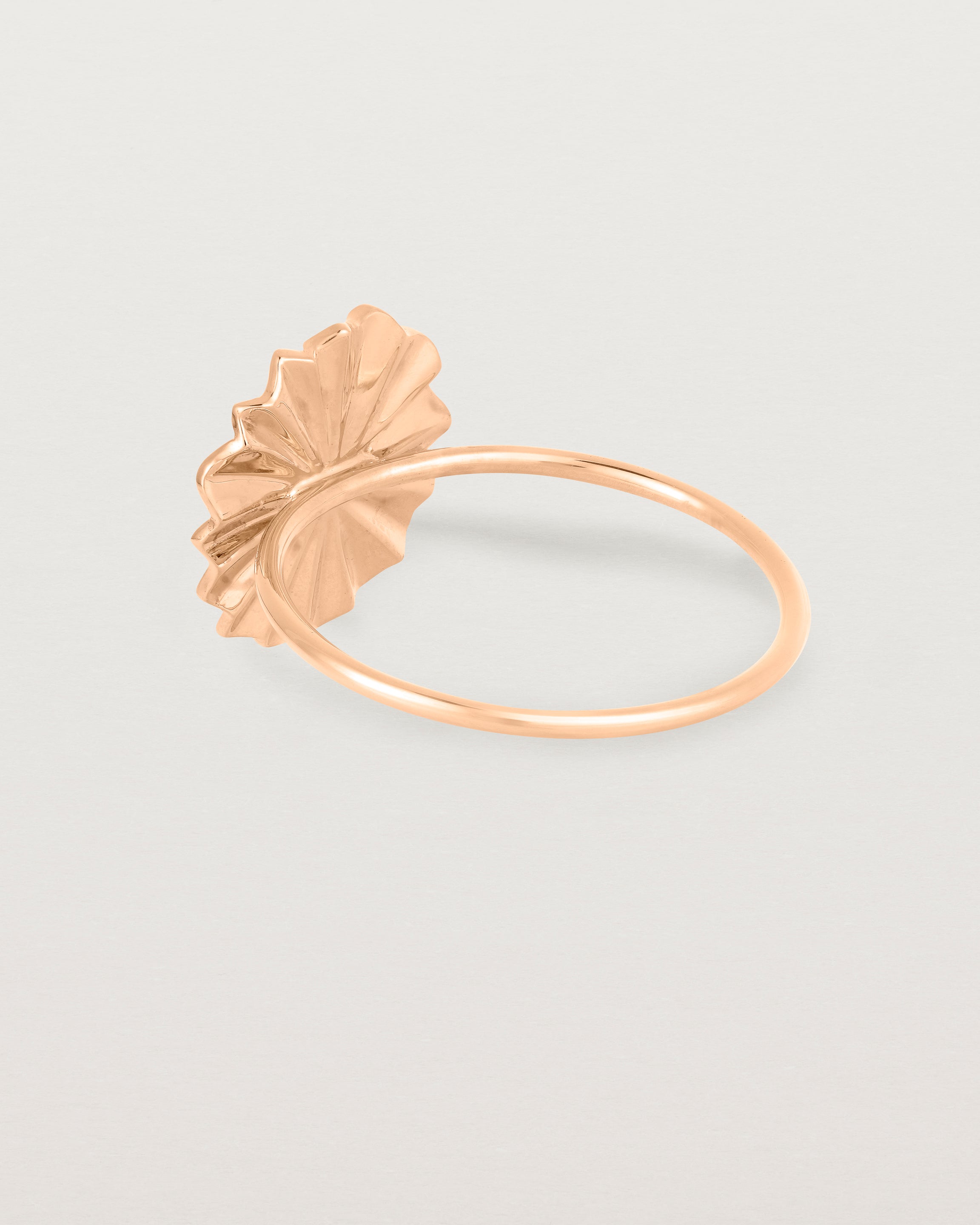 Back view of the Pan Ring in Rose Gold.