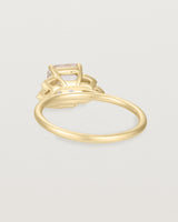 Back view of the Posie Ring | Morganite & Diamonds | Yellow Gold.