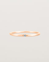 Front view of the Promise Ring | Birthstone in Rose Gold.
