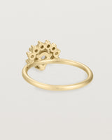 Back view of the Rose Ring | Laboratory Grown Diamonds | Yellow Gold.