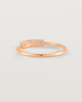 Back view of the Sena Wrap Ring | Diamonds in Rose Gold.