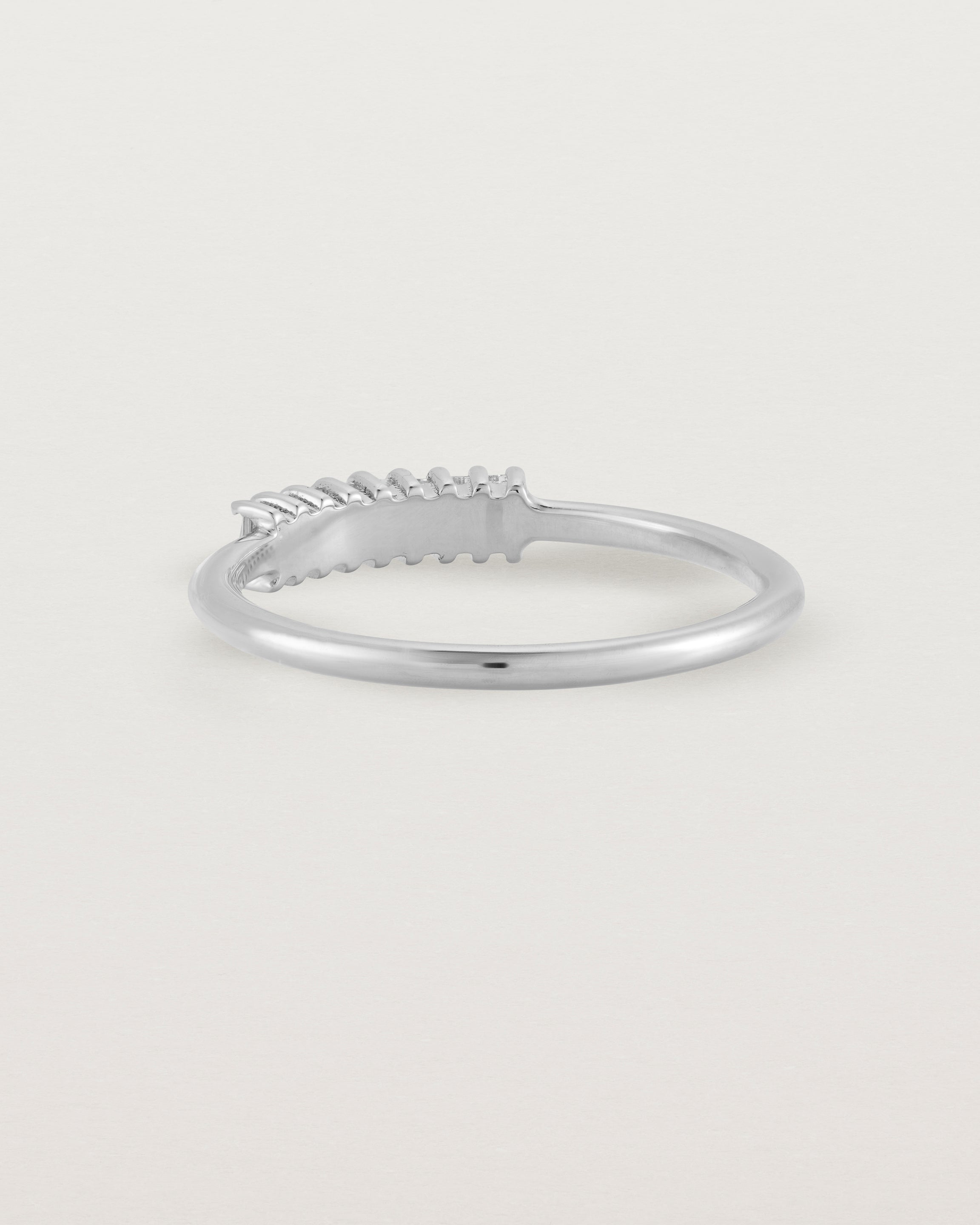 Back view of the Sena Wrap Ring | Diamonds in White Gold.