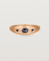 Front view of the Seule Cheri Ring | Australian Sapphires | Rose Gold.