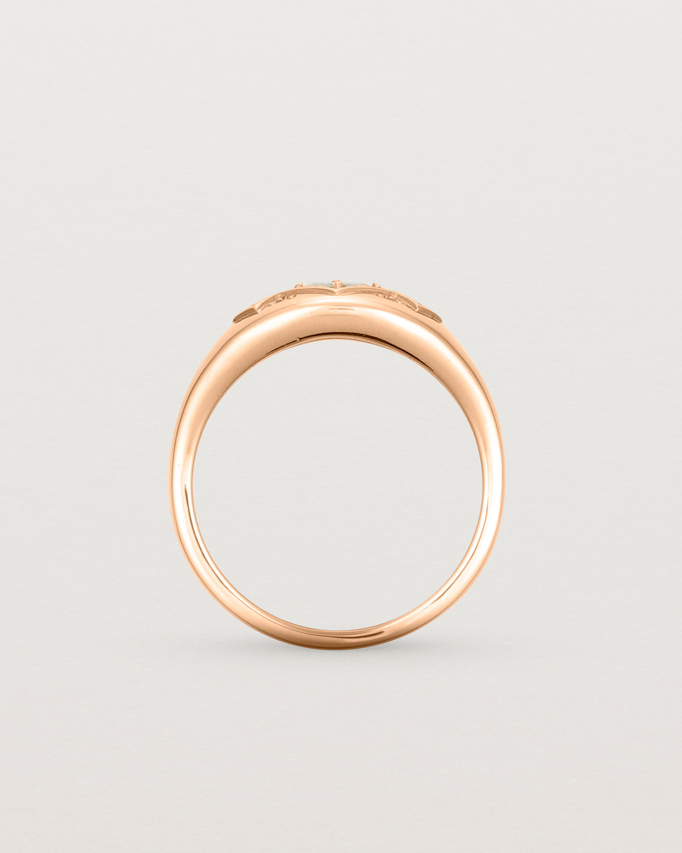 Standing view of the Seule Cheri Ring | Diamonds | Rose Gold.