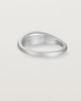 Back view of the Seule Ring | Sterling Silver.