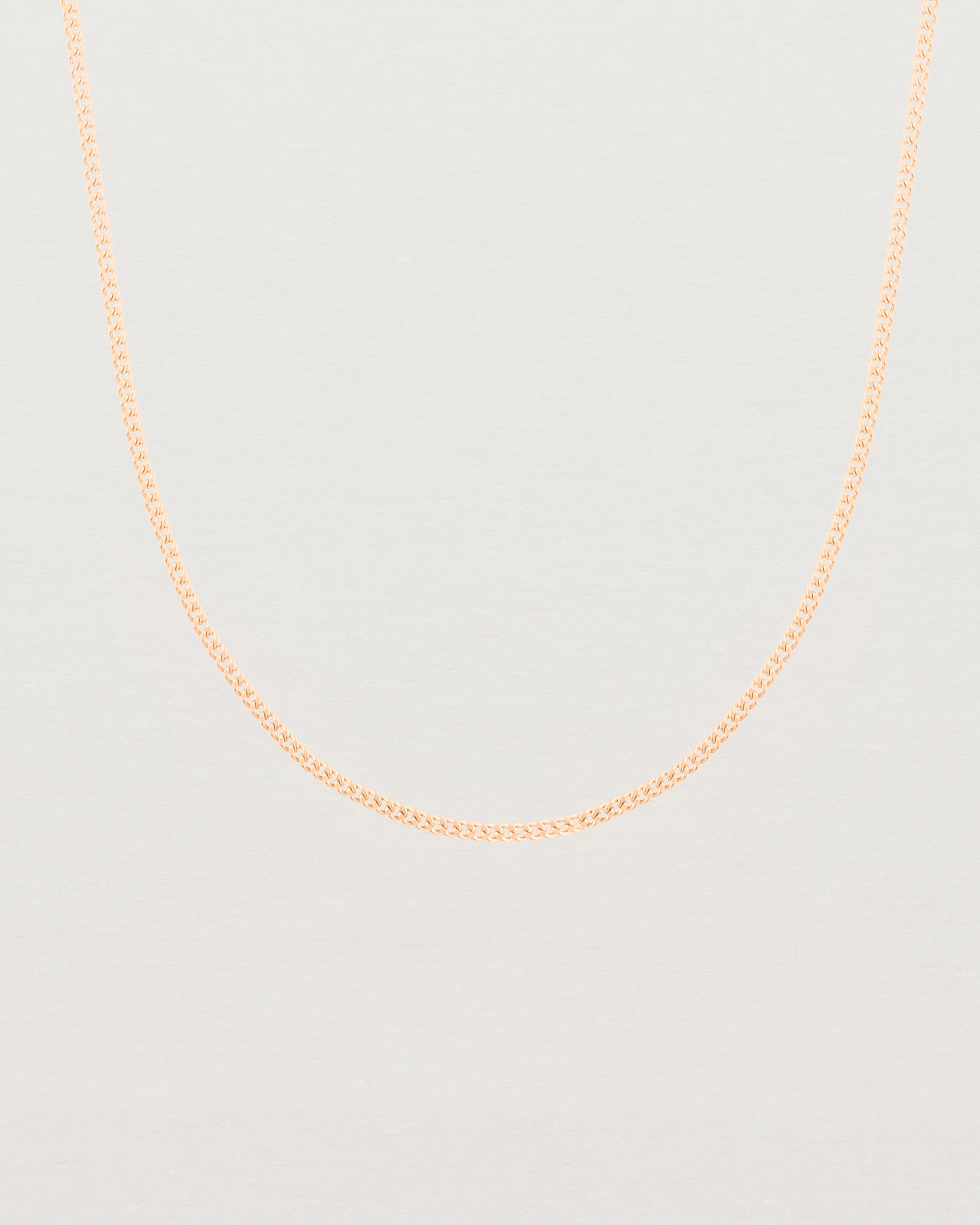 Simple Chain Necklace | Rose Gold | Natalie Marie Jewellery