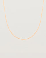 Front view of the Simple Chain Necklace | Rose Gold