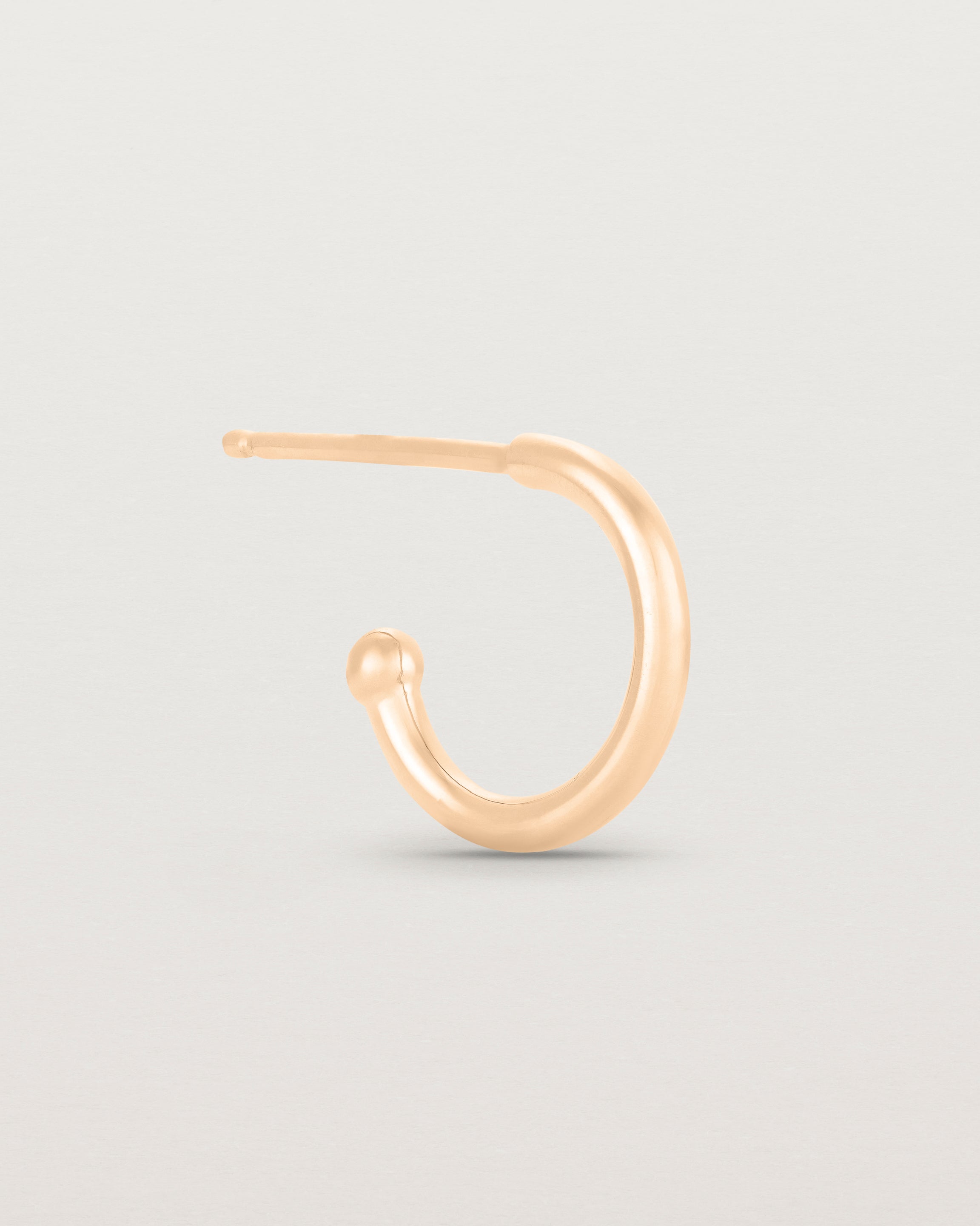 Side view of the Suspend Hoops | Rose Gold