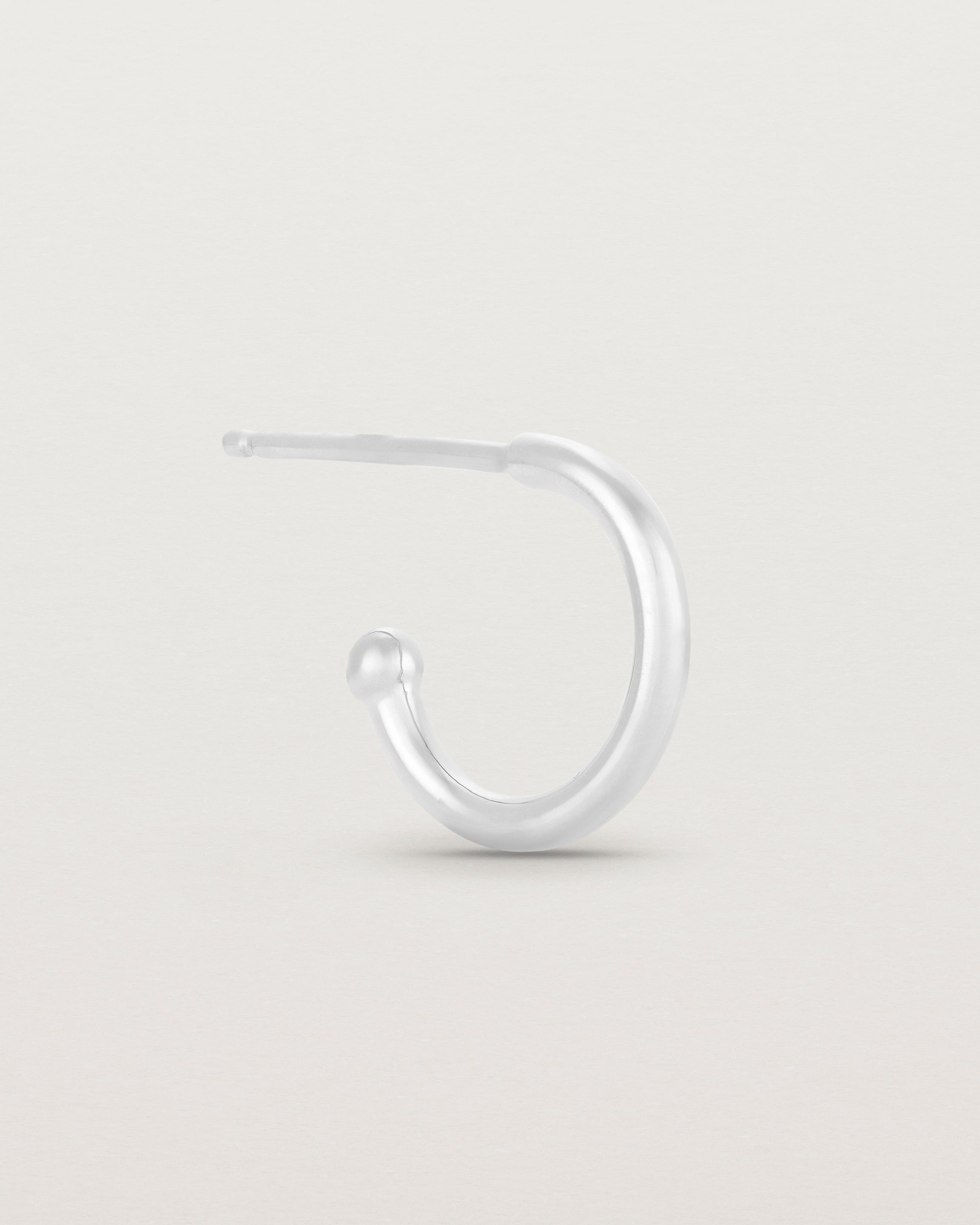 Side view of the Suspend Hoops | Sterling Silver.
