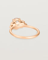 Back view of the Winnie Ring | Morganite & Diamonds | Rose Gold.